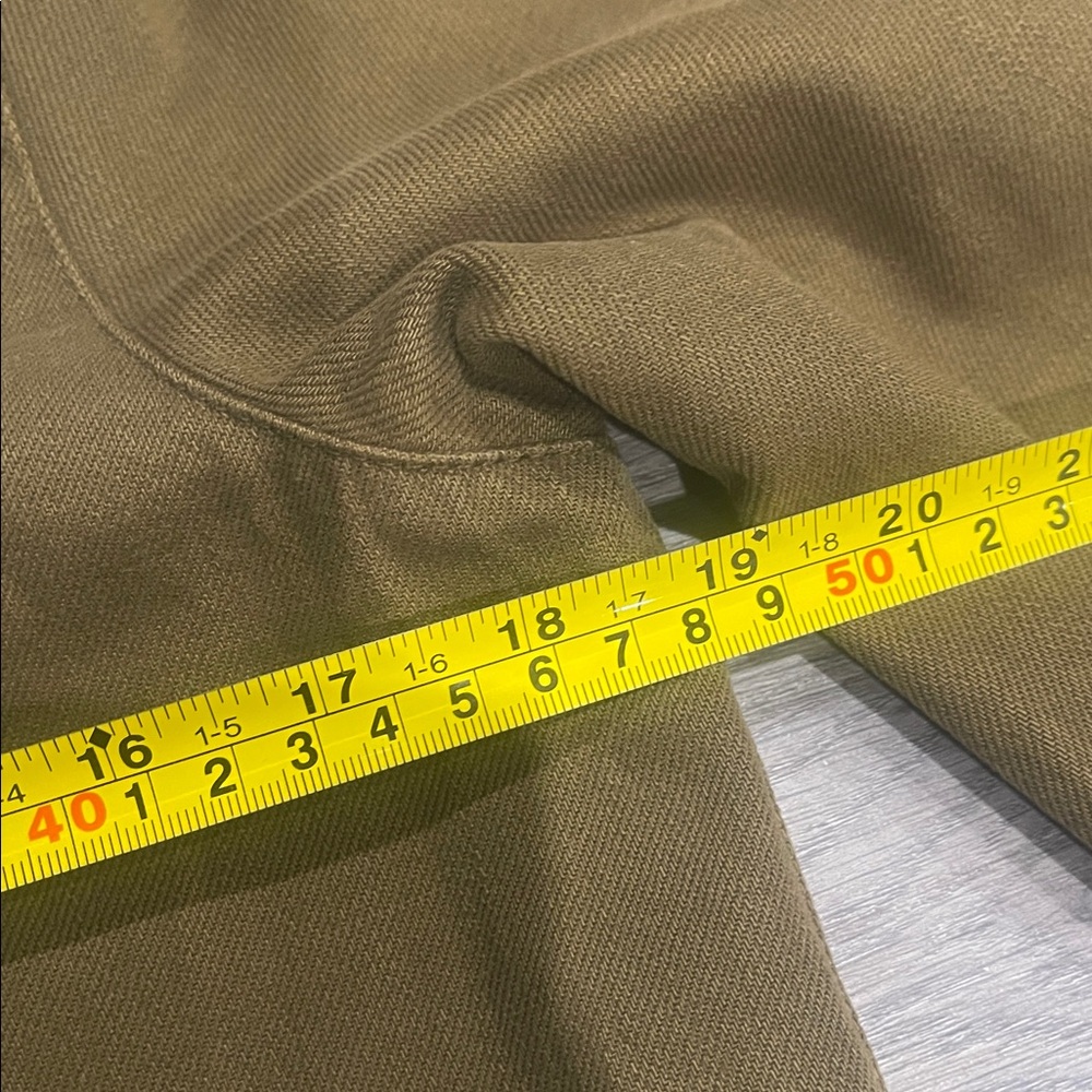 Sézane Tobacco Camel Olive Cotton Utility Jacket XS French Chore Shirt Parisian - Picture 9 of 10